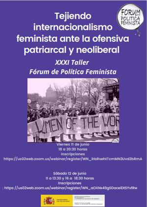 Tejiendo internacionalismo feminista ante la ofensiva patriarcal y neoliberal.