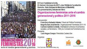Organizaciones feministas ante el cambio generacional y político 2011-2016